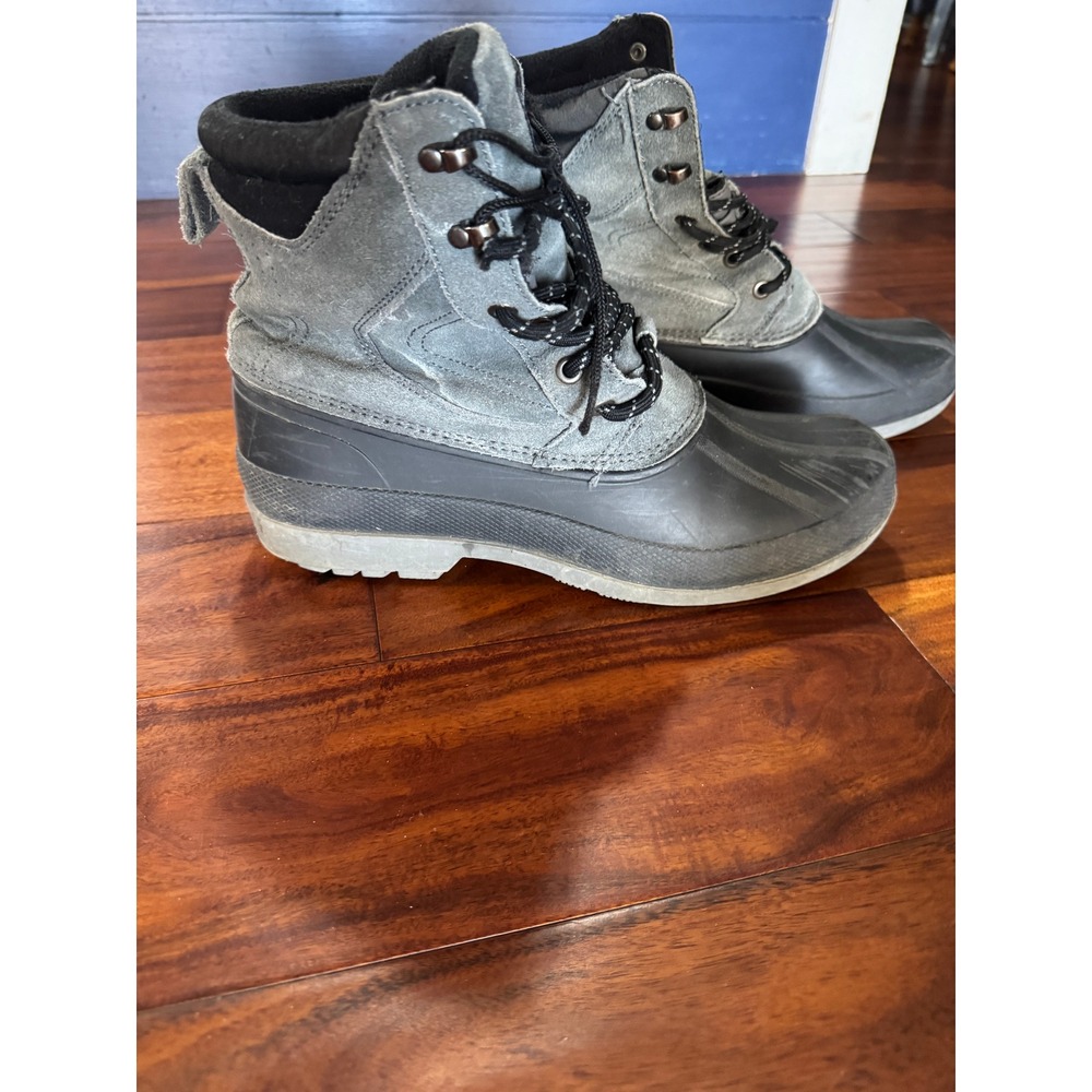 Magellan Outdoors Mens Grey Suede Rubber Duck Boots Waterproof 164001 Size 10L